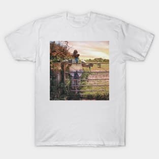 Autumn Farm Scarecrow design T-Shirt